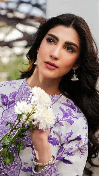 ANN-3PC LINEN EMBROIDERED UNSTITCHED