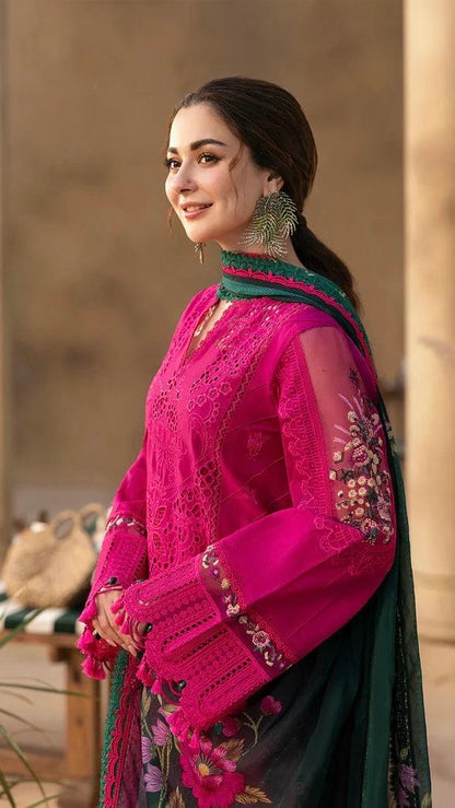 SRN-3Pc UNSTITCH CHIKEN KARI EMBROIDERED (EID SPECIAL)