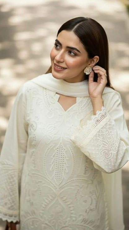 SHZ-3PC LAWN UNSTITCHED EMROIDERED (EID SPECIAL)