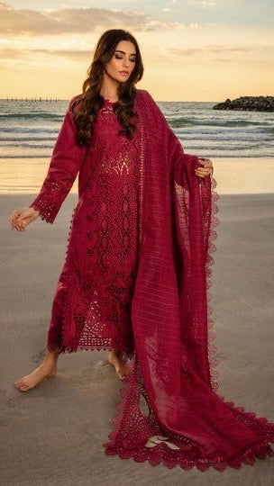RRS-3PC LAWN UNSTITCHED CHICKEN KARI OUTFIT (EID SPECIAL)