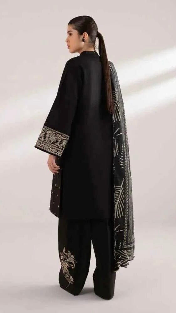 JZ-3PC UNSTITCHED FULL EMBROIDERED OUTFIT