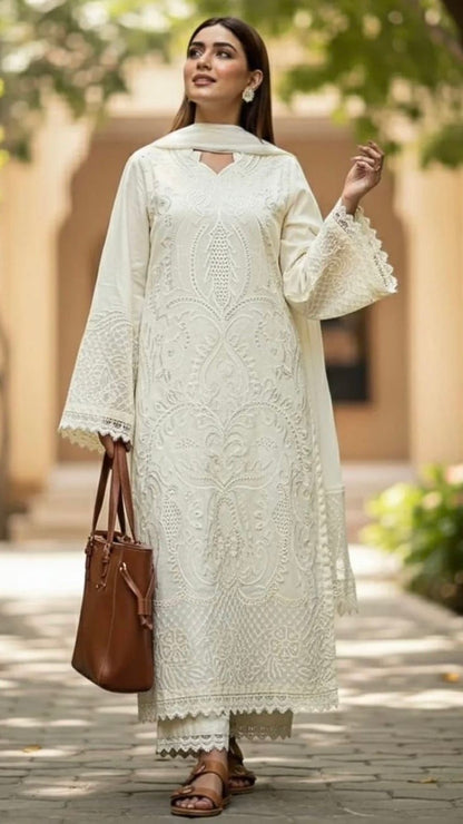 SHZ-3PC LAWN UNSTITCHED EMROIDERED (EID SPECIAL)