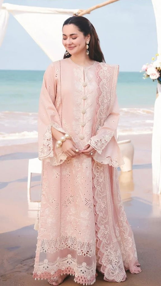 IRZ-3PC UNSTITCHED FULL EMBROIDERED OUTFIT