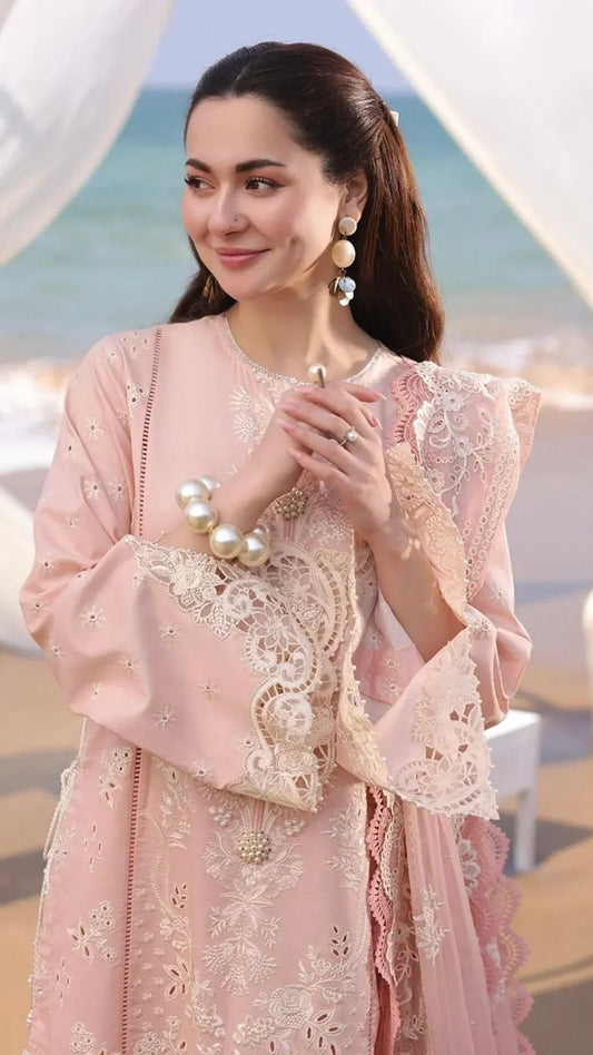 IRZ-3PC UNSTITCHED FULL EMBROIDERED OUTFIT