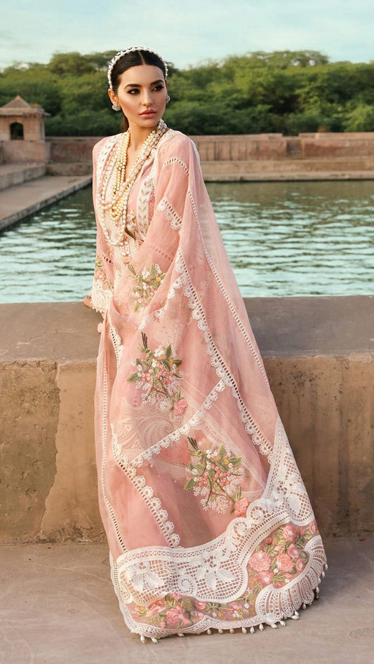 CSN-3PC LINEN EMBROIDERED UNSTITCHED