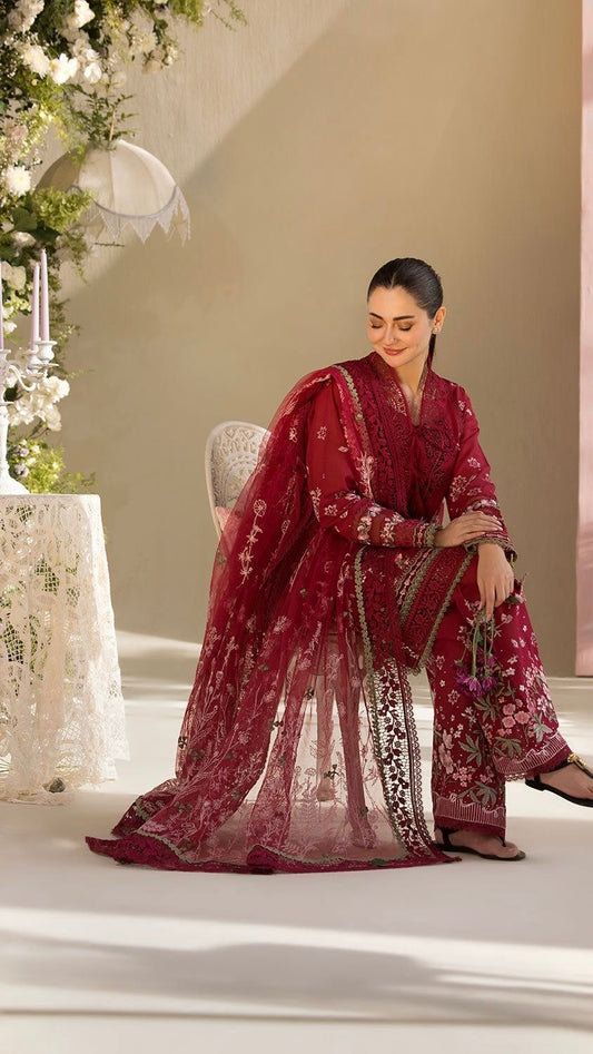 SBN-3PC FANCY UNSTITCHED OUTFIT